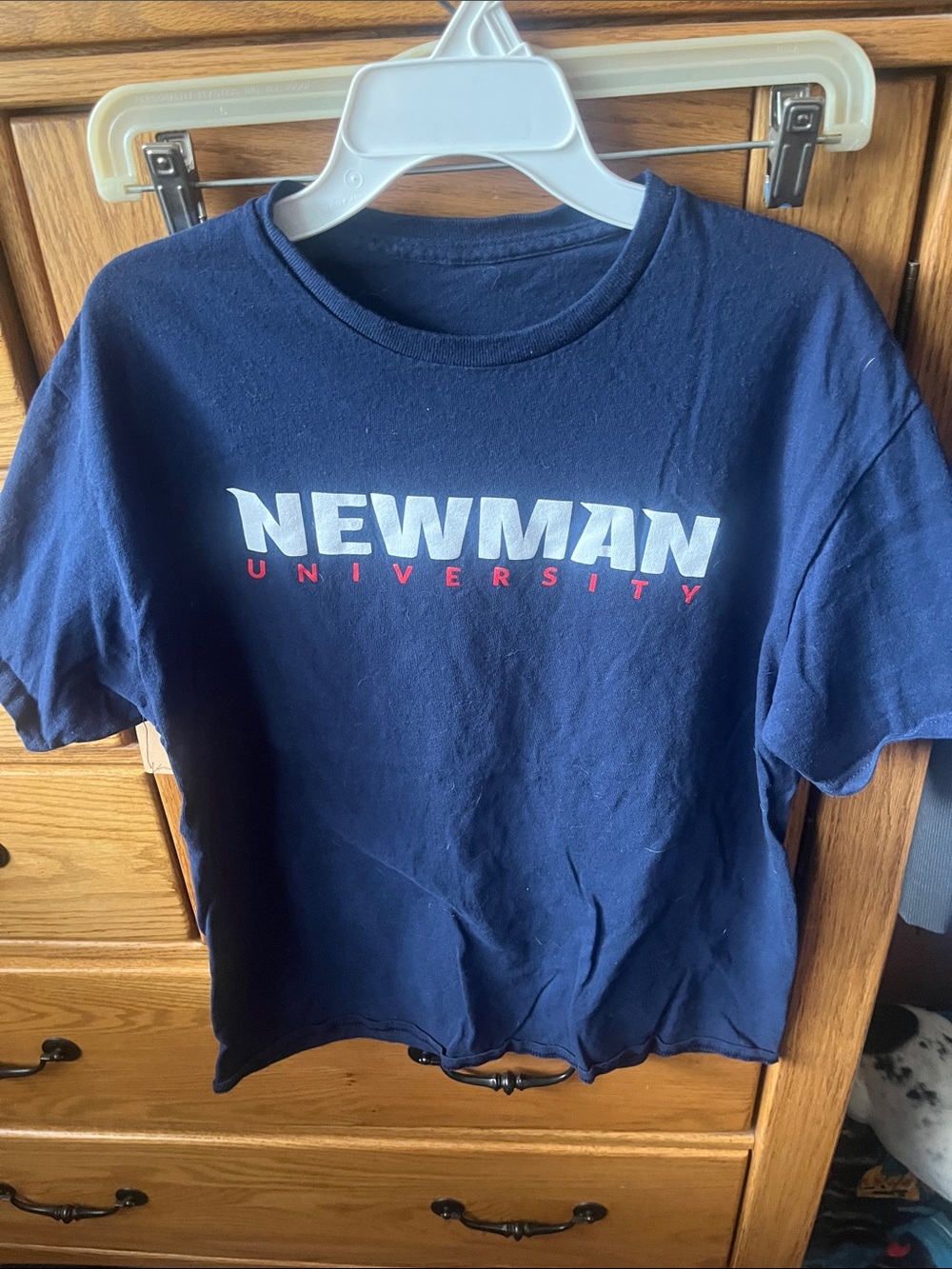 Newman University Navy Short Sleeve Logo Tee